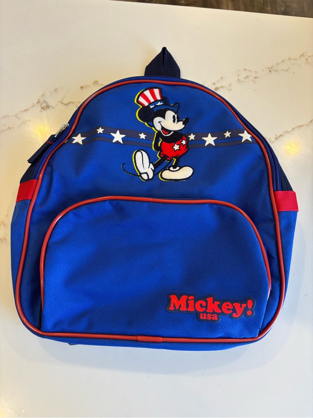 Disney vintage mickeys Kids Blue Backpack - Patriotic Mickey Design